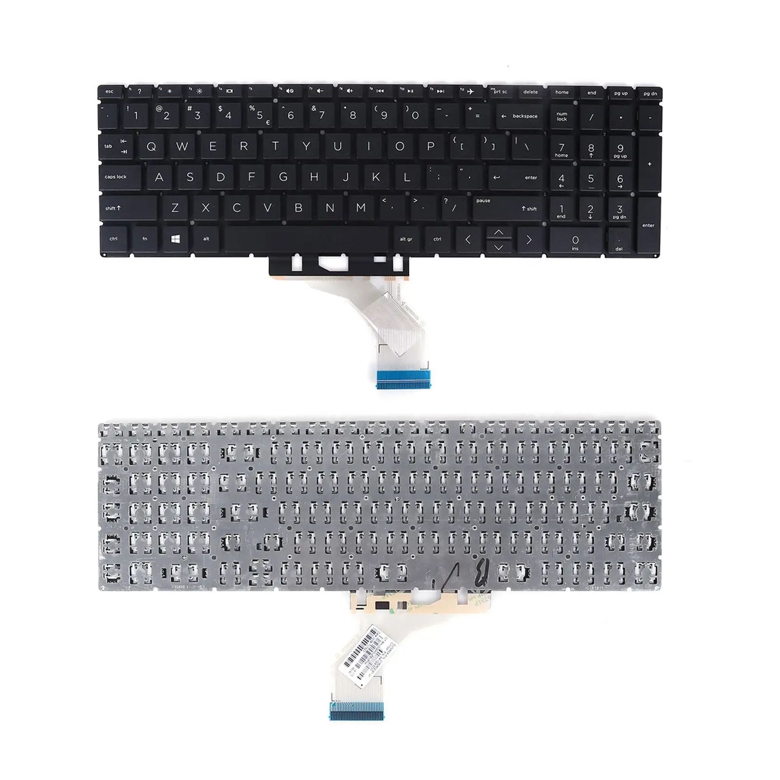 

US Laptop Keyboard for HP 15-DA 15-DR 15-DK 15-DB 15-DX 15-CX 250 G7 255 G7 Black without Frame