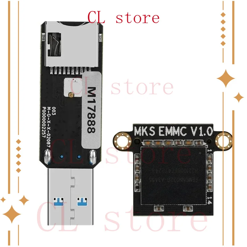 For Makerbase MKS EMMC Module Micro SD 32GB TF Card For KLP1/ KP3S  V2 for Elegoo Neptune 4/ 4 Pro/ 4 Max