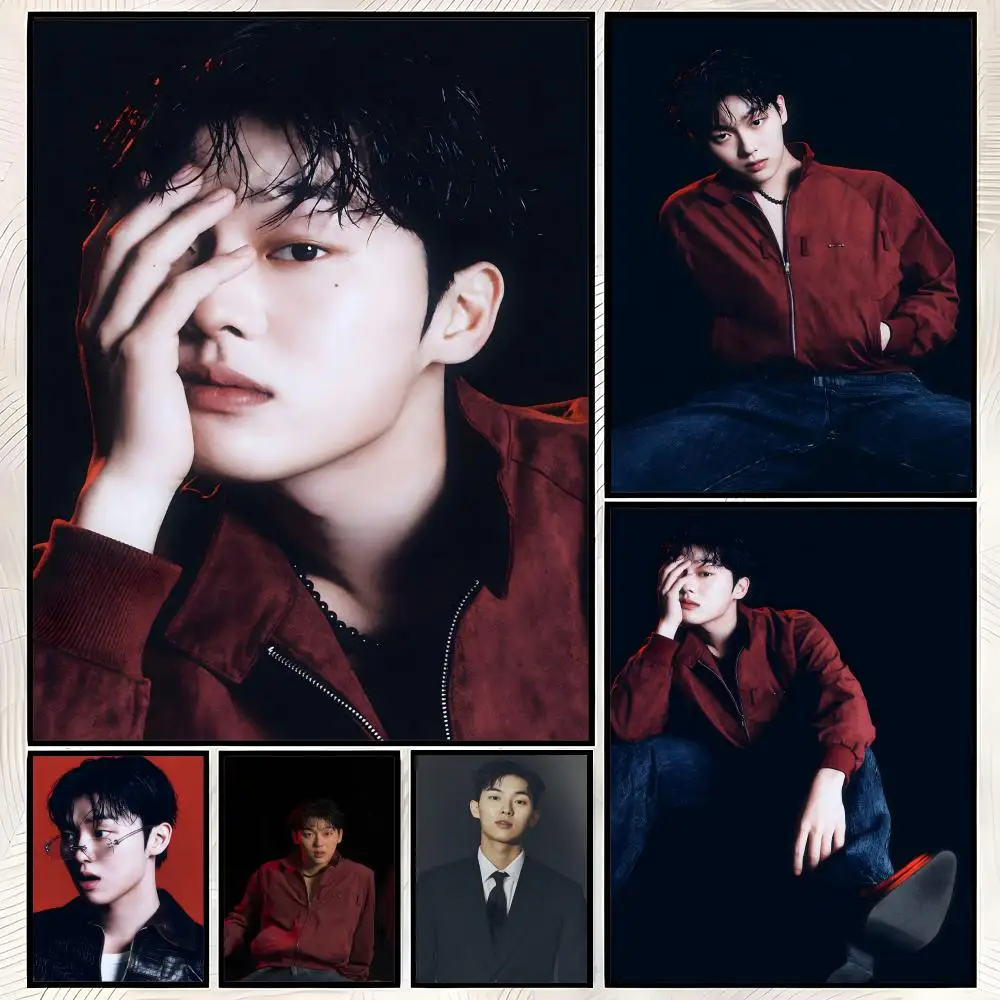 Actor C-Choi Hyun-wook Poster Self-Stick HD PVC Wall Art Poster, Waterproof Decor for Bedroom, Living Room and Home
