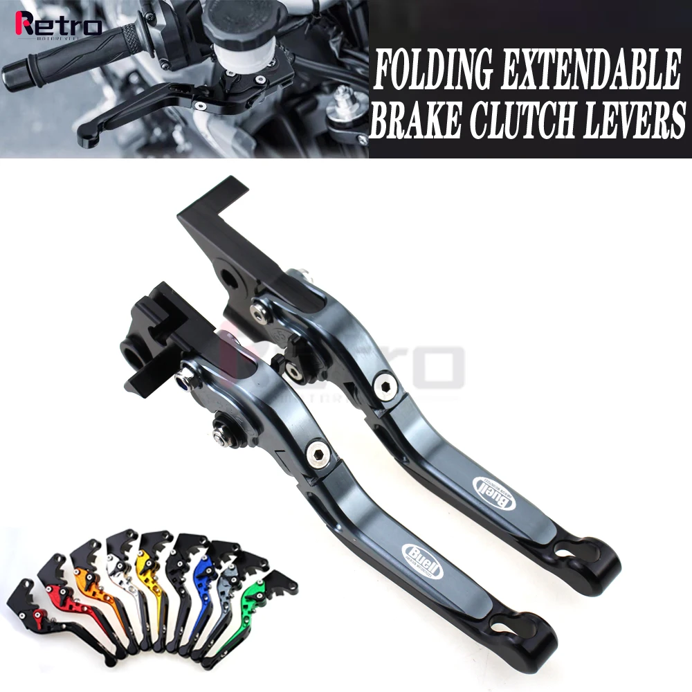 For Buell M2 Cyclone 1997-2002 1998 1999 2000 2001 Motorcycle Folding Extendable Adjustable Clutch Brake Levers