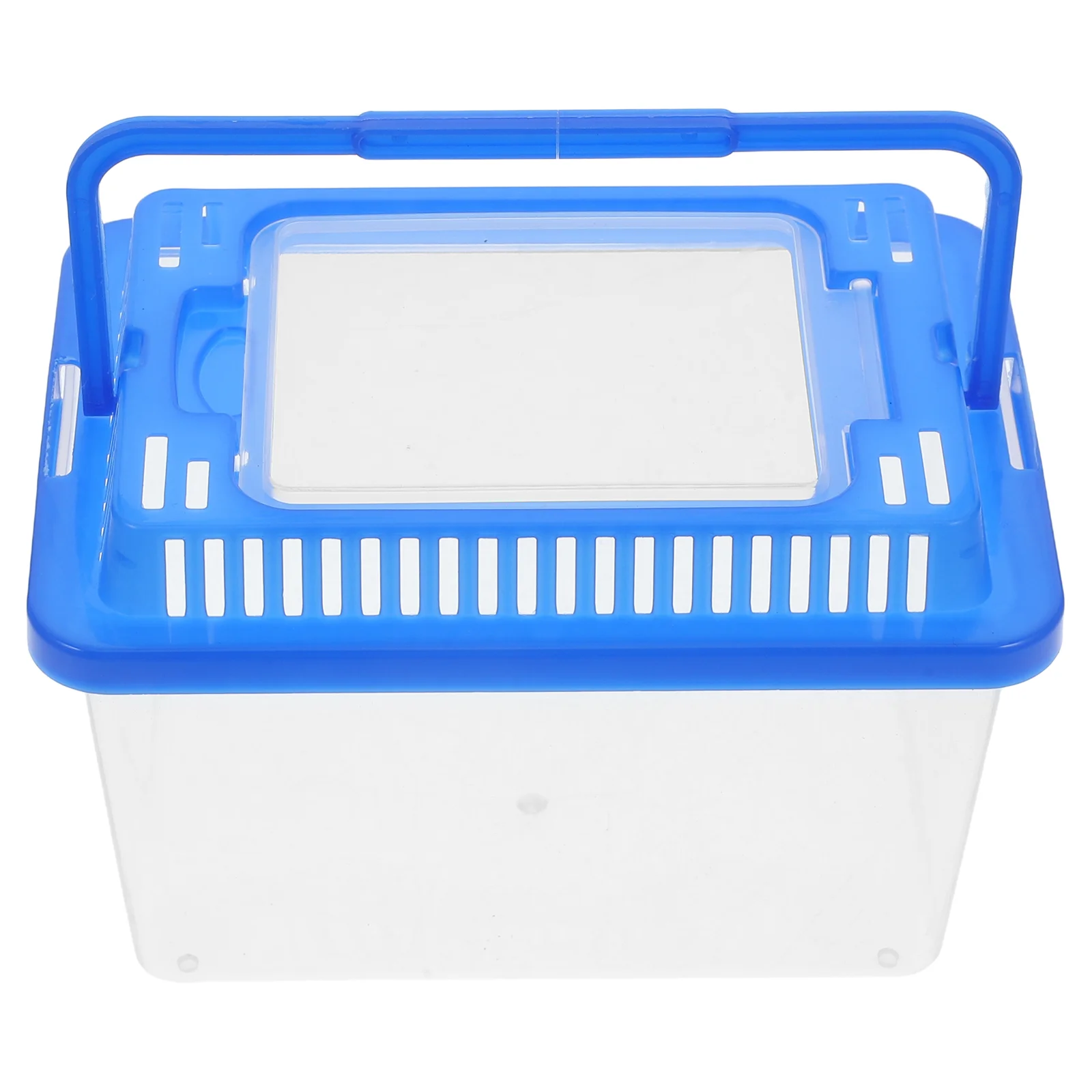 

Portable Fish Tank with Lid Small Reptile Mini Turtle Clear Plastic Storage Breeding Abs Goldfish