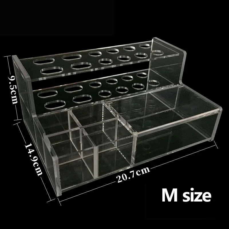 ทันตกรรมอะคริลิคกล่องเก็บมัลติฟังก์ชั่ตําแหน่ง Rack กาวคอมโพสิต Applicator Oral วัสดุเก็บกล่อง