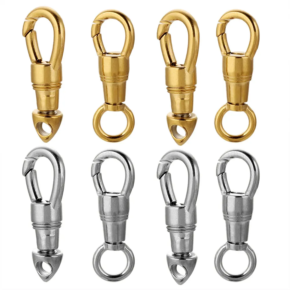 2pcs/lot Stainless Steel Bag Key Chain Hook Clasps Lobster Clasp Hooks Connectors for DIY Jewelry Making Supplies Accessories