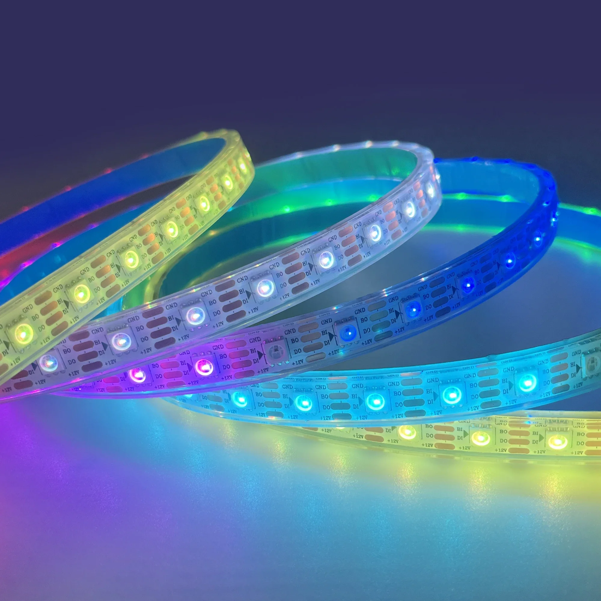 Luzes de tira IP20 IP68 WS2815 60LEDs para decoração de iluminação de teto de casa