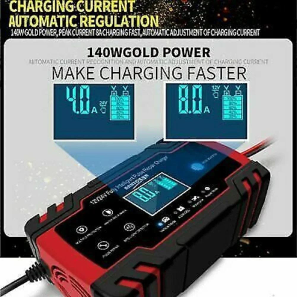 Accessories Car Charger Car Parts 150Amp 24V 6-150Ah Automatic Battery Charger With 3 Charge Stages Charger Equippments