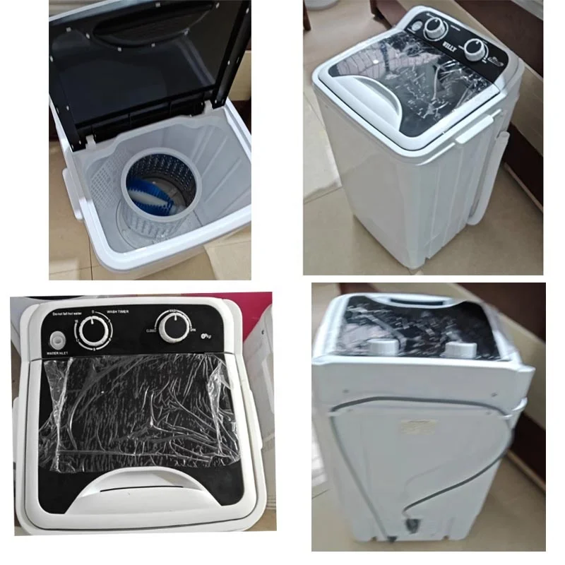 American preferenceCross-border 7.5kg 3 In1 Function Large Capacity with Blue Light Function Shoes Washing Machine Mini Clothes 