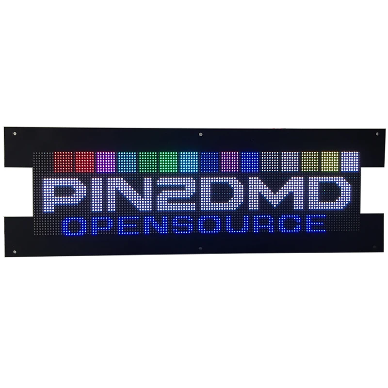 2mm raster SMD1515 64x64 pikseli RGB pełnokolorowy kryty panel LED matryca P2 LED ekran reklamowy kompatybilny z PIN2DMD