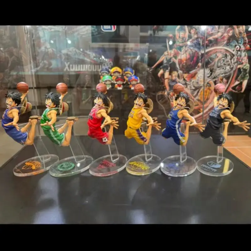 NEW Bandai Banpresto One Piece x NBA MSP Collaboration Monkey D. Luffy Collectible Figure Official Licensed PVC Model Fans Gifts - view 2