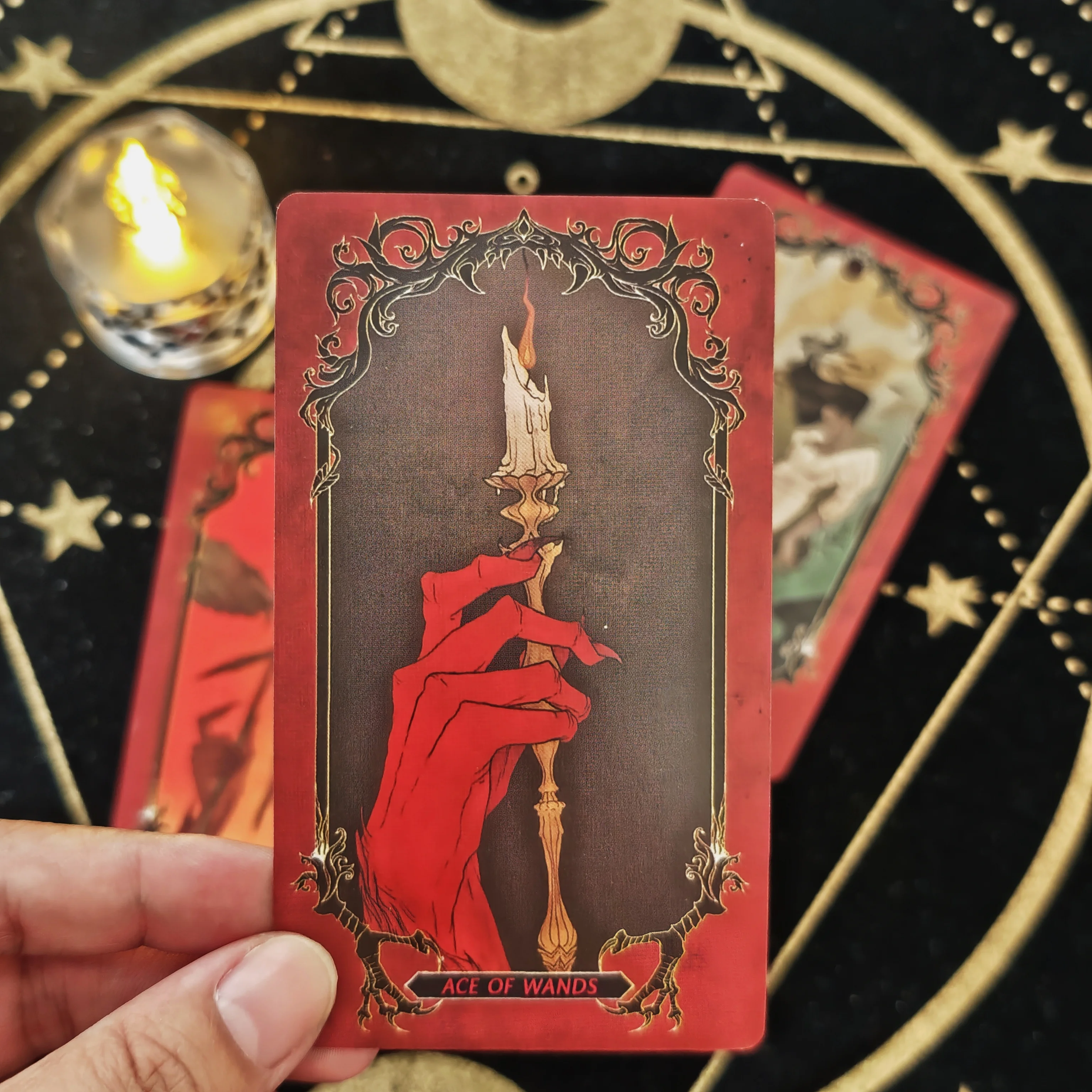 Horror Tarot Deck Card Game Full English Fortune Divination Tarot Cards For Beginner ,Suitable For Family Gathering Board Game