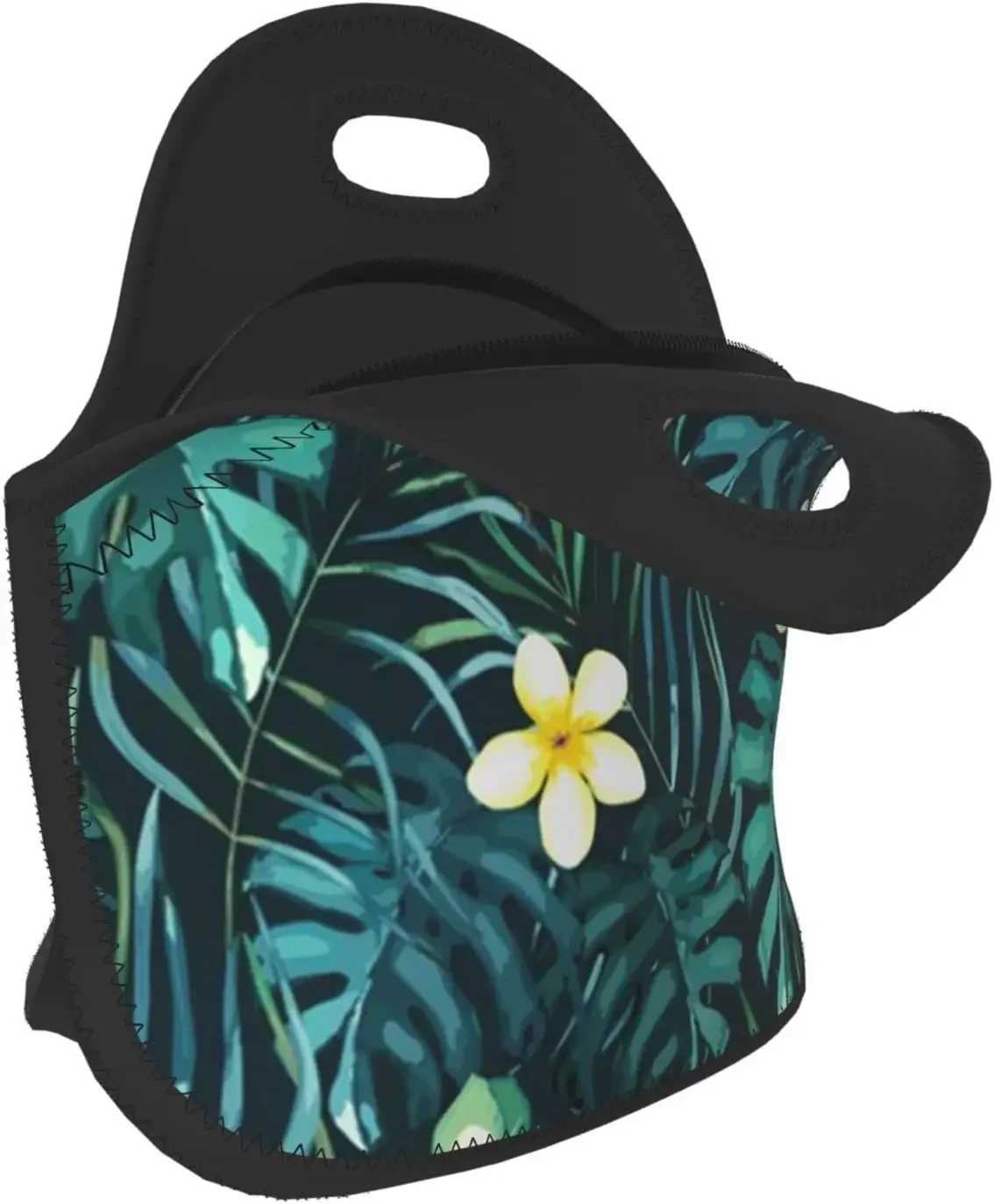 Hawaiian Printed Lunch Bag  Tote  For Women Men Reusable Insulated Cooler  Box  Work Picnic Travel