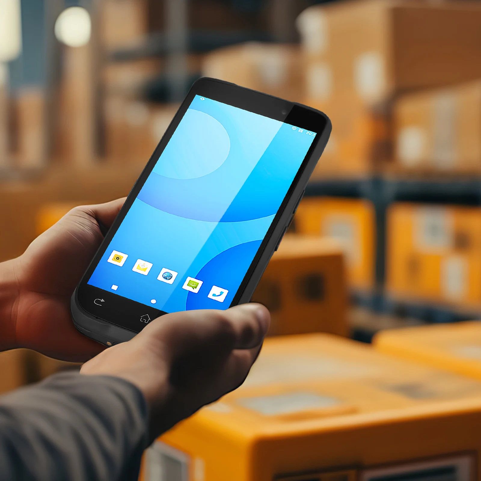 

6 Inch Handheld Barcode Scanner 4+64Gb High-Resolution Display For Warehouse Inventory Management Portable Scanning Tool Rugged