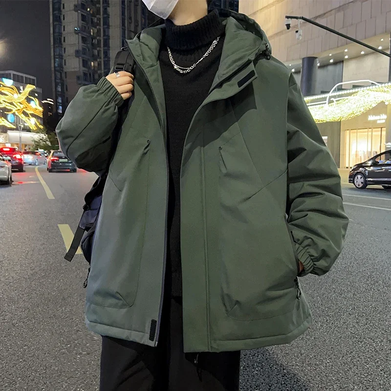 Herbst Winter Casual Baumwolle Jacke für Männer M-8XL Mode Qualität Warme Männliche Mantel Outdoor Winddicht Männer Parkas mit Kapuze Neue