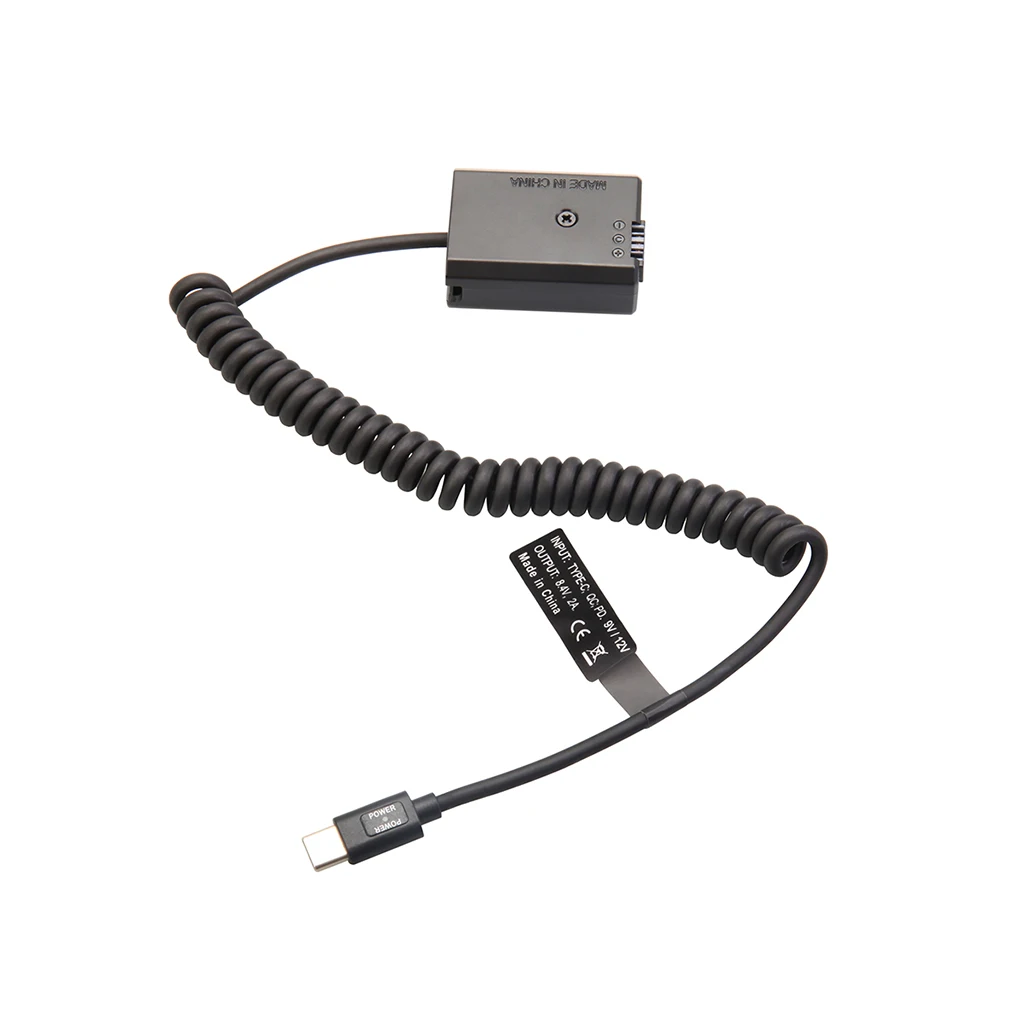 Typ-C PD Dummy-Akku-Kit für Fujifilm Canon Nikon Sony Panasonic, 9V Powerbank zu 7,4-8,4V für Akkuanzeige – Detail 37