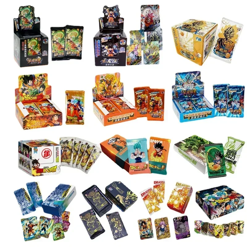 

anime card store cards Dragon Ball Booster Card Box Trading card game Super Saiyan Son Goku Anime Characters Collection Toy