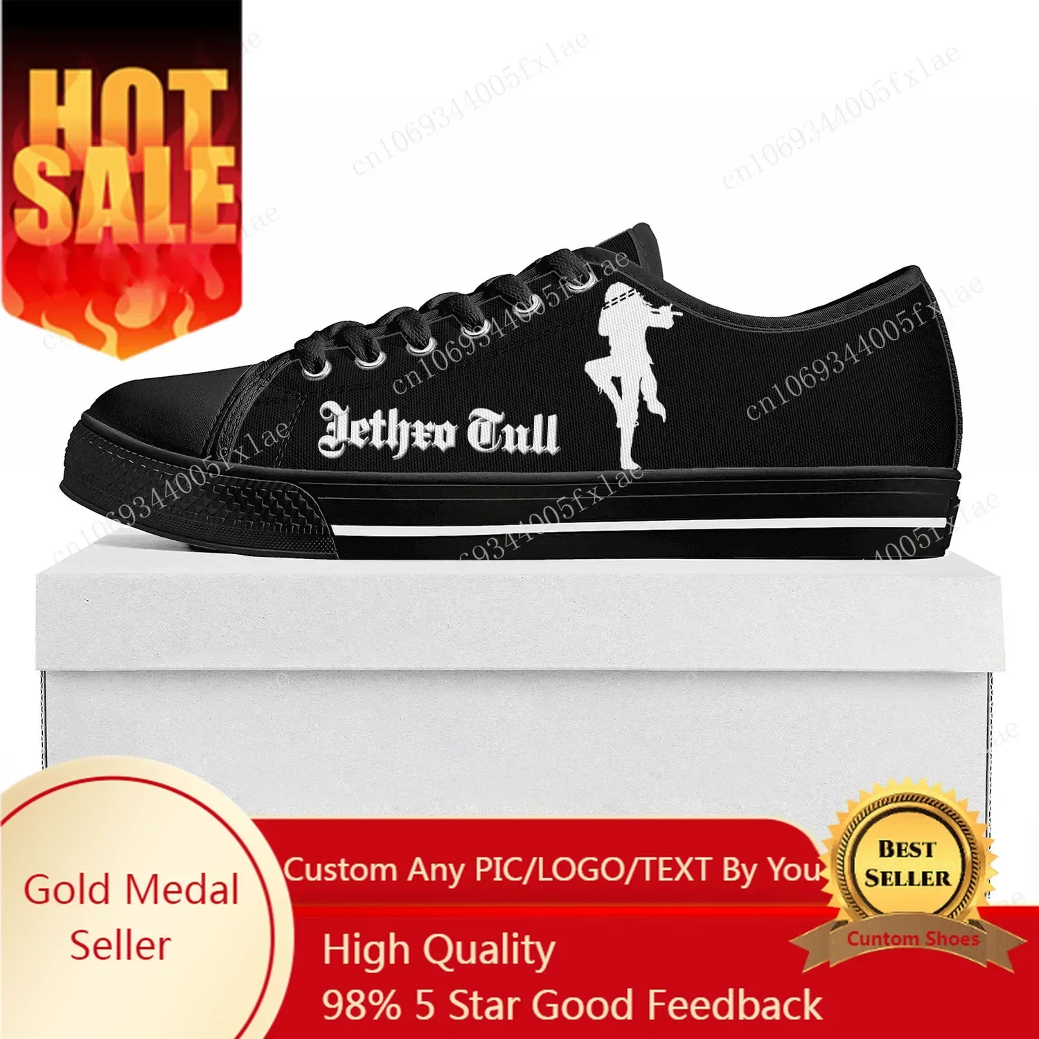Jethro Tull Folk Band Low Top Good Quality Sneakers Mens Womens Teenager Canvas Sneaker Music Casual Shoes Custom Couple Shoe