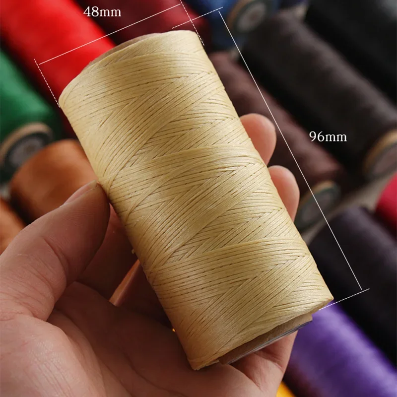 0.8mm Big Roll 270M Leather Sewing Waxed Thread Cord for Hand Sewing DIY and Bookbinding Material Accessories 150D Weave Rope