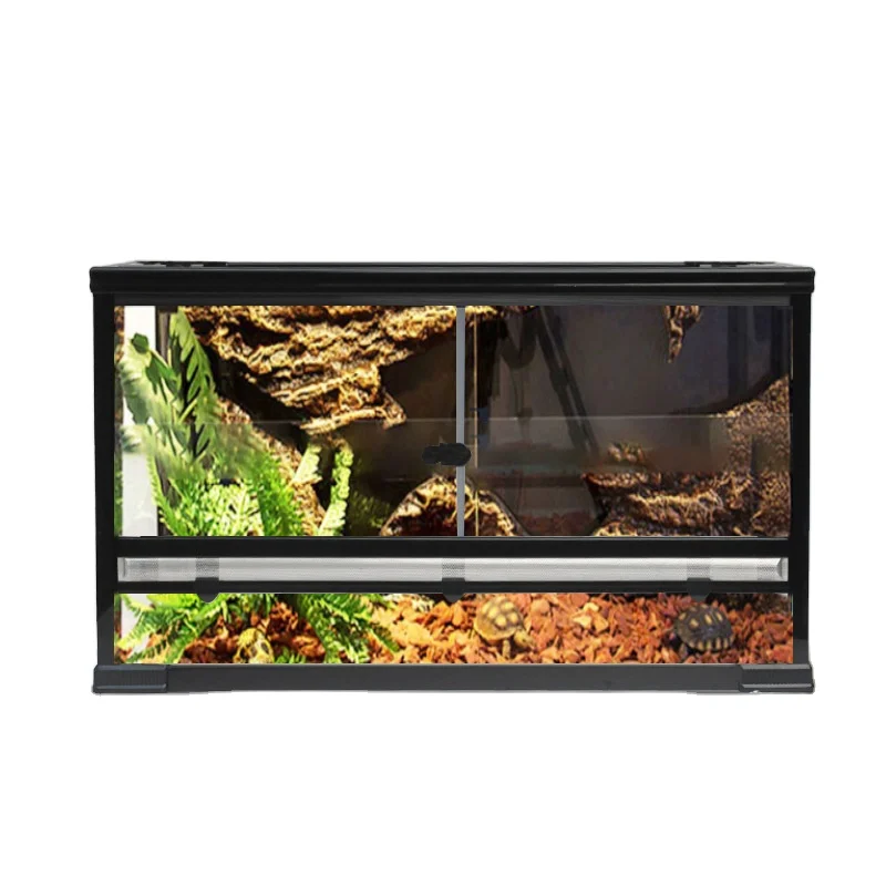 

China Manufacturers Reptile Enclosures Chameleon Cage Gallon Tempered Glass Reptile Large Terrarium Tank With Best Price