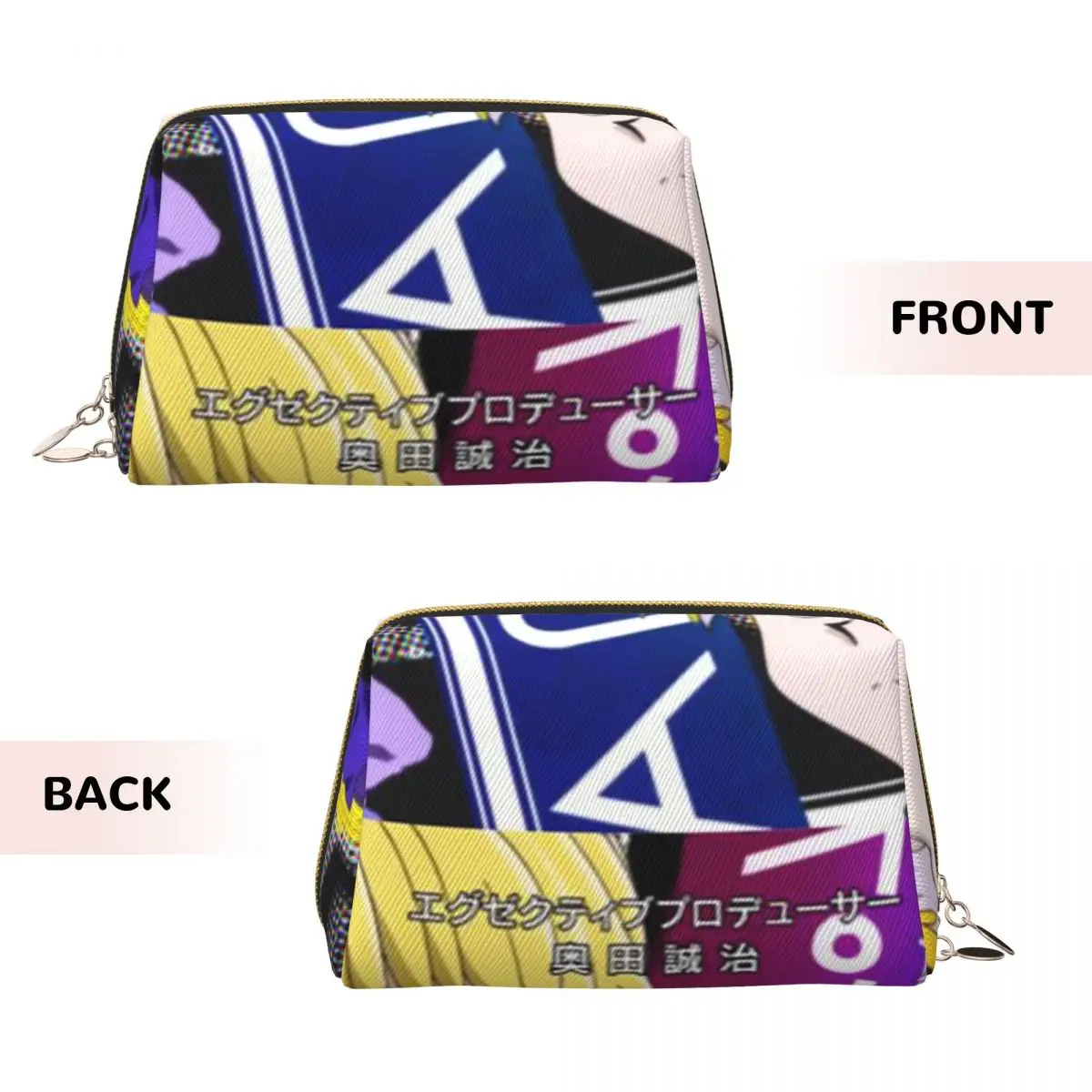 Anime HXH Hunter X Hunter Women Cosmetic Bags Travel Makeup Organizer Pouch Toiletry Storage Dopp Kit Box