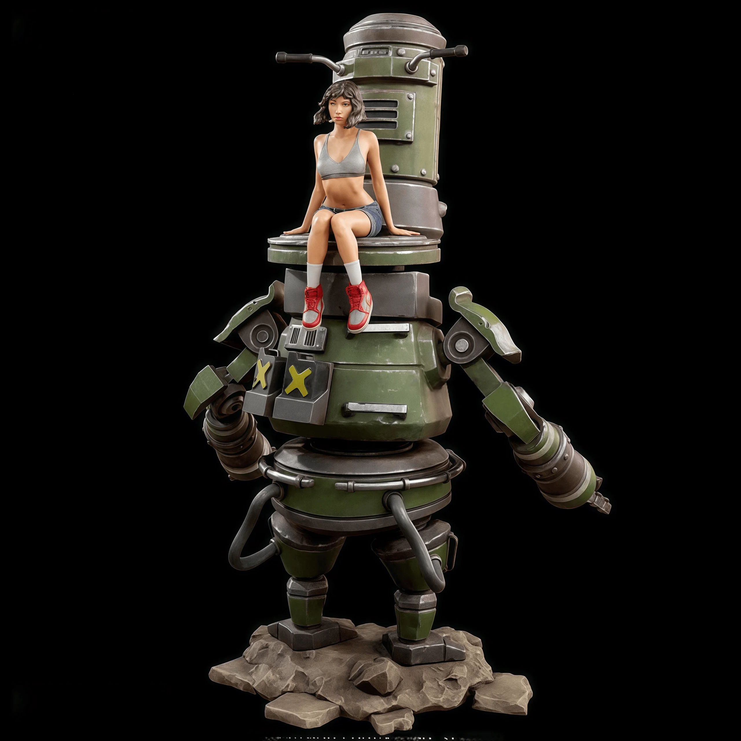 

Precision 73mm Die-casting Resin Model Kit, GK， Machine Armor Model, Unpainted