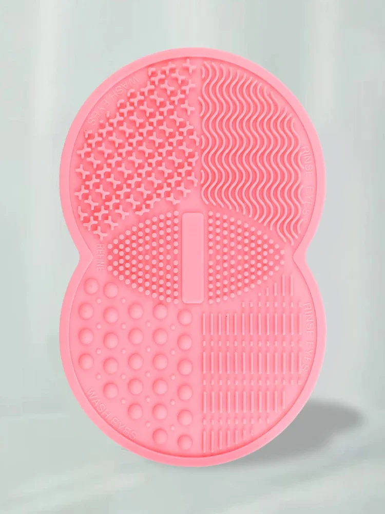 Tapis de nettoyage de brosse de maquillage, fond de teint cosmétique Portable, brosses à sourcils, tampon de nettoyage de Gel, outils de maquillage, planche de gommage en Silicone