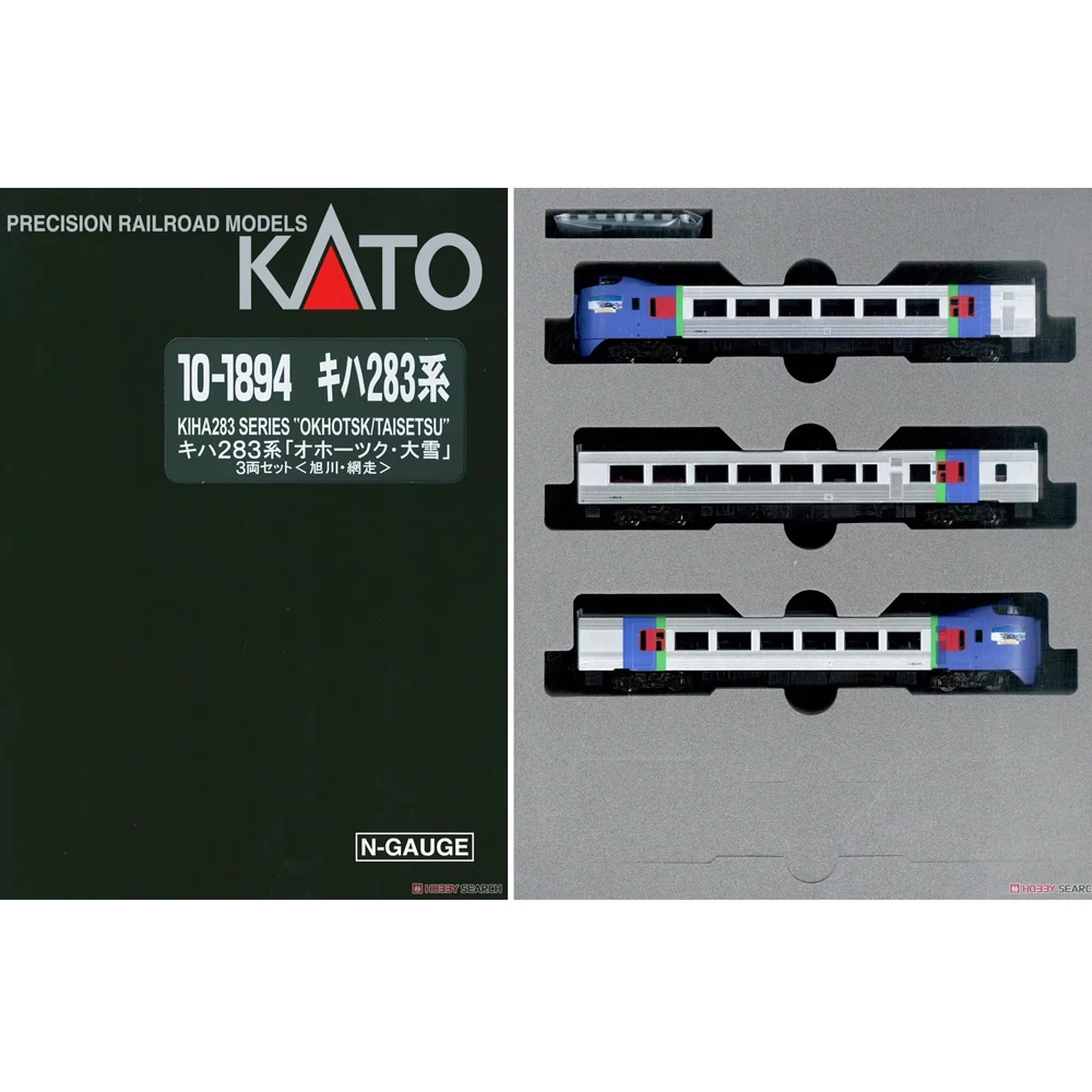 KATO-tren de juguete tipo N 1/160, serie 10-1894/1895 283, coche neumático, nieve pesada, doble potencia, juego de tren de 7 secciones, juguete para regalo para niño