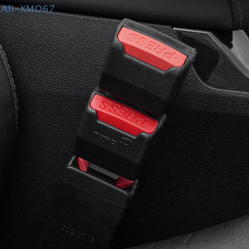 1/2PCS Car Seat Belt Clip Extension Plug Car Safety Seat Lock Buckle Seatbelt Clip Extender Converter Baby Car Seat Accessories