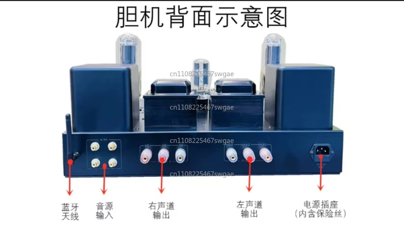 High-power Bile Machine Power Amplifier Tube Power Amplifier Seven Bile Six Cattle 211 Single-ended Class A Tube Power Amplifier view 5