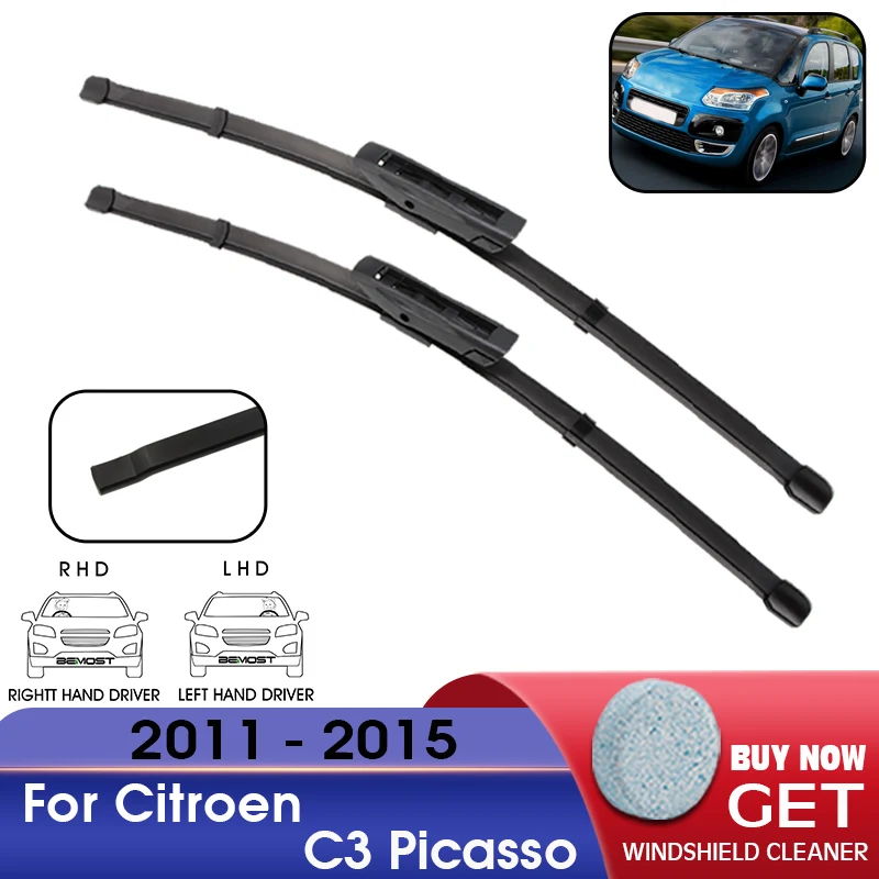 Car Wiper Blade Front Window Windshield Rubber Refill Wiper For Citroen C3 Picasso 2011-2015 24