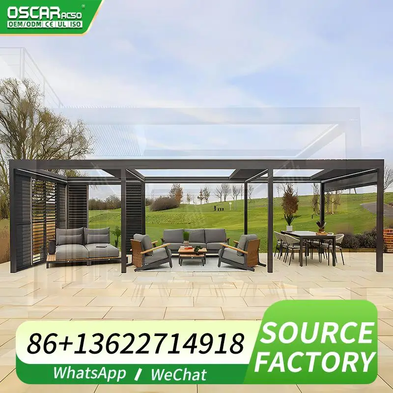 

Outdoor Rainproof Rust Free Customized Aluminum Kits Awning for Garden Patio Backyard Pergola