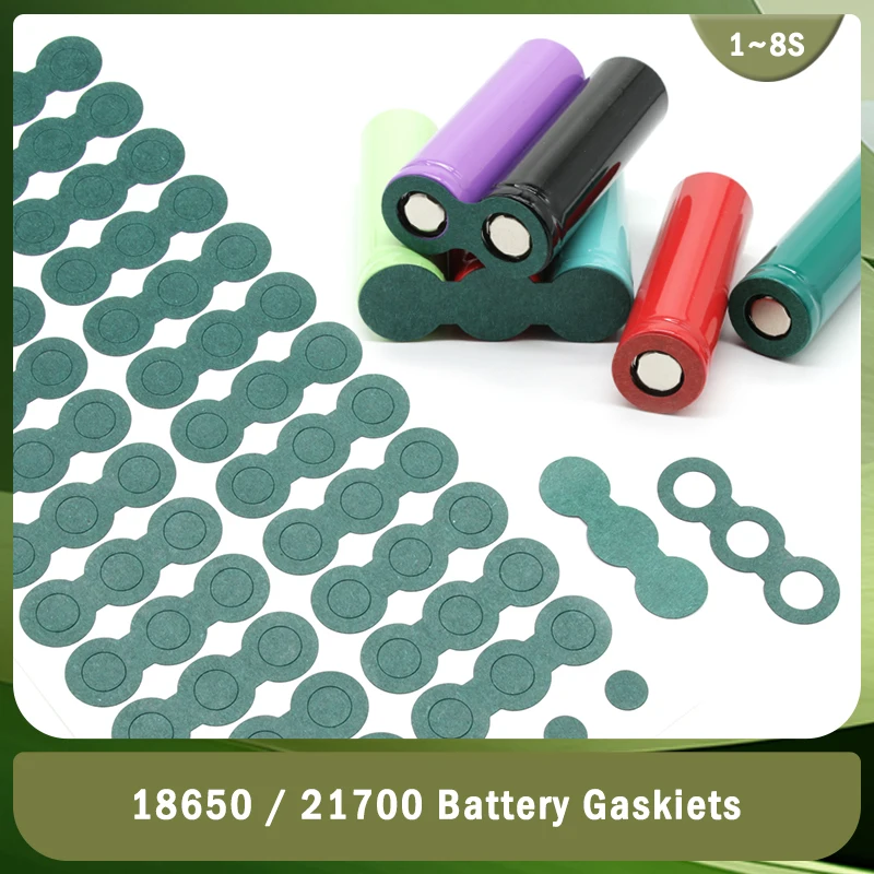 Battery Insulation Gasket 18650 21700 Li-ion Pack 25~1000pcs 1S-8S Cell Barley Adhesive Paper Glue Fish Electrode Insulated Pads