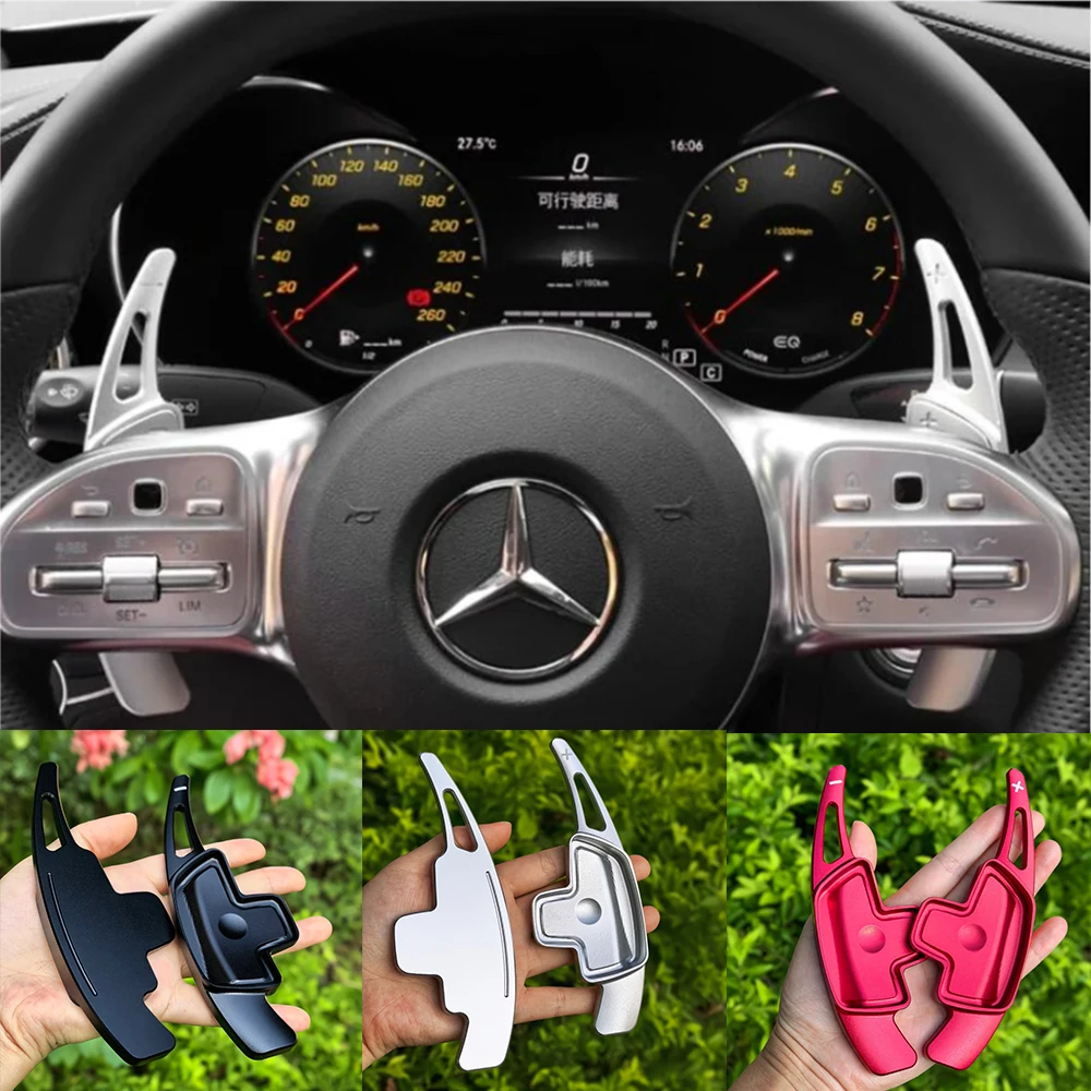 Car Steering Wheel Paddle Shifter Gear Shift Extension For Mercedes-Benz A Class W177 sedan V177 B C E Class W205 W246 W213 GLA