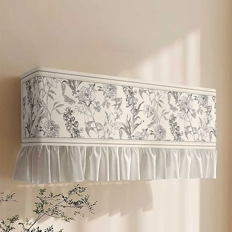 

Printed Air Conditioning Cover Bedroom Air Conditioning Dust Cover Universal Anti Direct Blowing Air Conditioning Dust CoverZI55