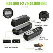 Hailong 48V 52V 36V E-Bike Lithium Battery 30A BMS #5