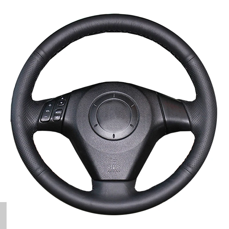 Car Steering Wheel Cover For Mazda 3 Axela Mazda 5 Mazda 6 Atenza Mazda MPV Pentium B70 Napa Leather Hand Sewing Durable Black