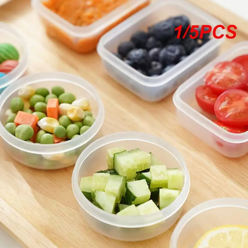 1/5PCS Food Supplement Box Peace Of Mind Material Sealed Preservation Trumpet Food Grade Kitchen Bar Supplies Crisper Sub-box