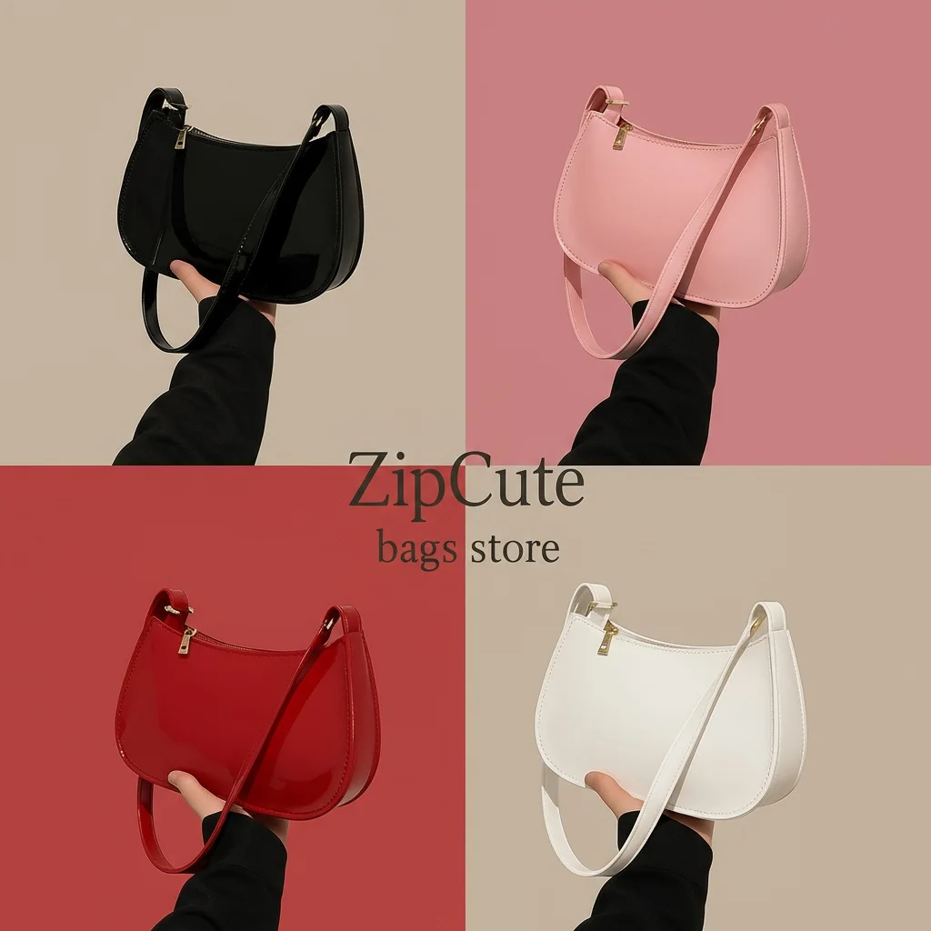 حقيبة كتف نسائية ذات لون سادة ومتعددة الاستخدامات وبسيطة وشعبية على الموضة النسخة الكورية حقيبة كتف نسائية ربيعية جديدة متعددة الاستخدامات بلون سادة لطيف sma #1
