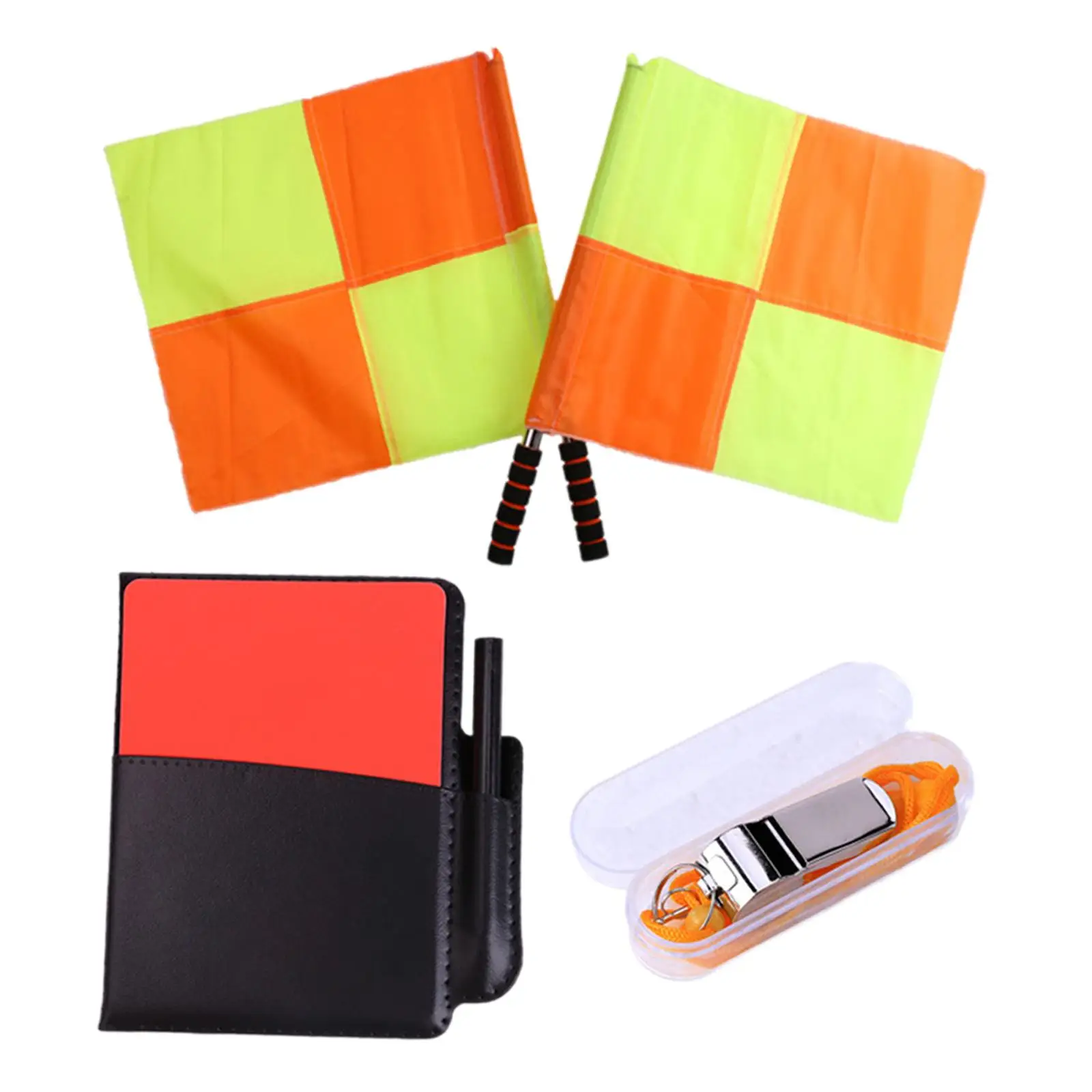 Soccer Referee Flag Set Referee Tool Kit for Football Soccer Volleyball