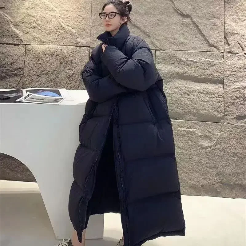 Stevige Winterjas Dames Lange Parka Verdikte Oversized Plus Size X-Lange Katoenen Gewatteerde Jas Winterjas Dameskleding Nieuw