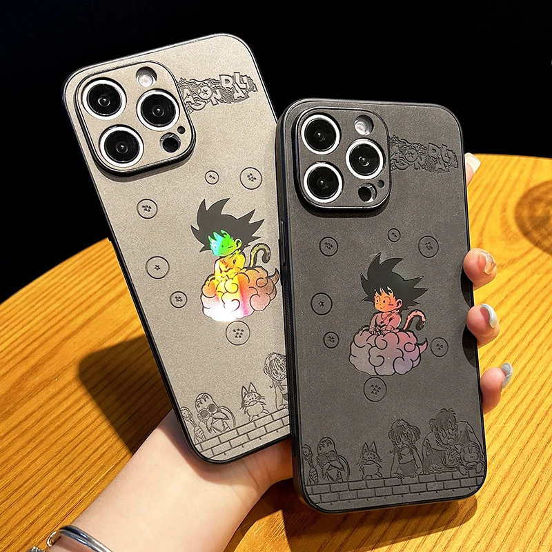 Funda de teléfono láser de cuero de Dragon Ball Z de Anime japonés para iPhone 17 16 15 14 13 12 11 Pro Max, funda dura a prueba de golpes con dibujos de Vegeta