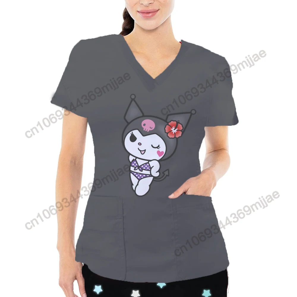 

Nurse Uniform Vintage T Shirts Y2k V-neck Women's -shir T Shirt for Women Clothing 2023 New Arrivals Disney Pocket Y 2k Top Yk2