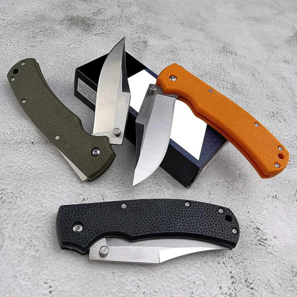 Outdoor Cold DOUBLE Hunter Folding Knife 8Cr13Mov Blade Nylon Glass Fibre Handles Multifunction EDC Tactical Camping Tools