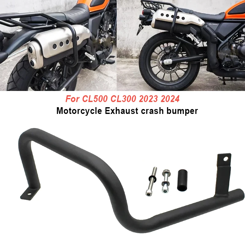 

For Honda CL300 CL500 CL 300 500 cl300 cl500 2023 2024 Motorcycle Exhaust Pipe Guard Bumper Protection Muffler Crash Bar