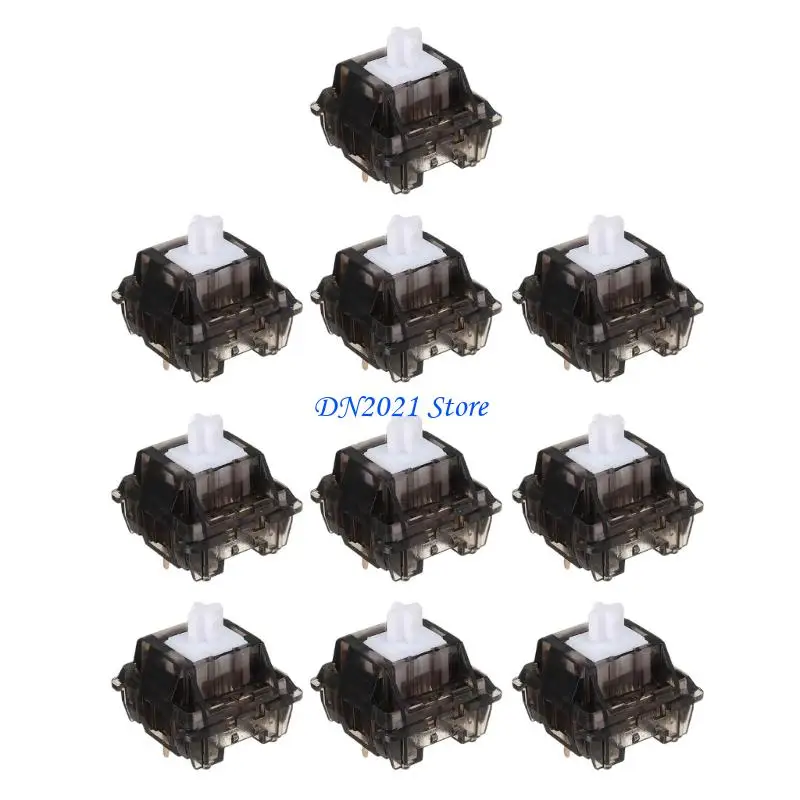 F3KE Pre Lubed Smoky White Switches With Actuation Force And Clear Feedback For Typing