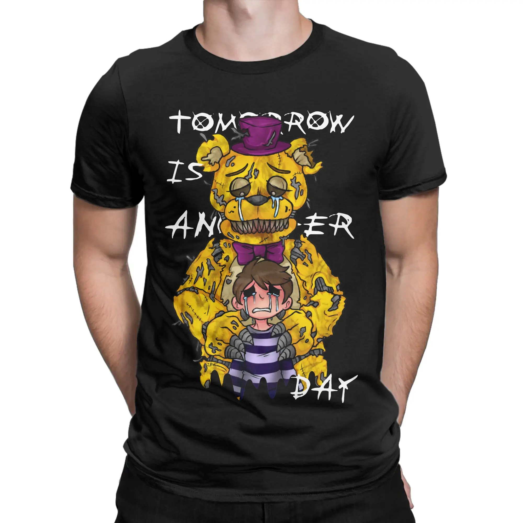

Five Nights Men T Shirts FNAF Game Novelty Tee Shirt Short Sleeve Round Neck T-Shirt 100% Cotton New Arrival Tops