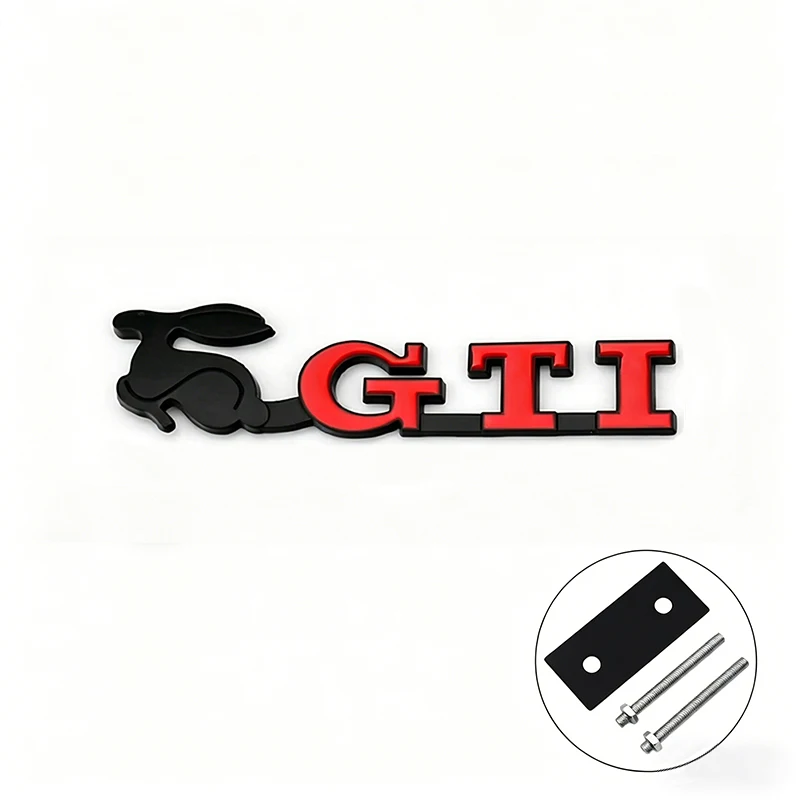 3D Metalen GTD Logo Embleem Badge Auto Front Grill Decoratieve Accessoires Voor VW Golf T-Roc Tiguan Polo Passat T-Cross Taigo ID.4