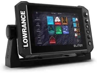 Elite 7 Fish Finder avec imagerie active 3-en-1 transducteur, contour C-MAP + graphiques