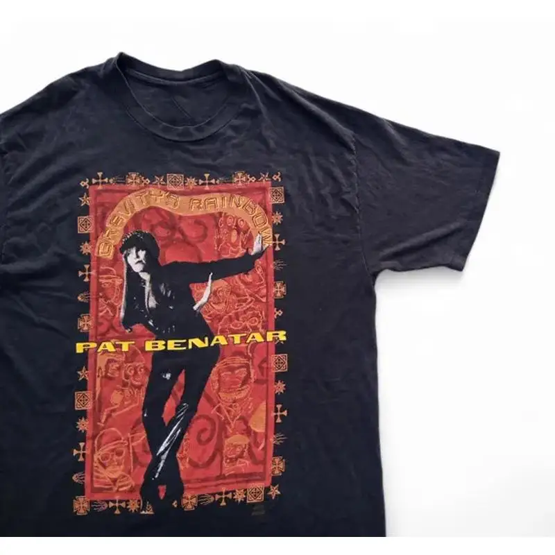 

Vintage 1993 Pat Benatar Gravity's Rainbow Tour Black T Shirt AG2427