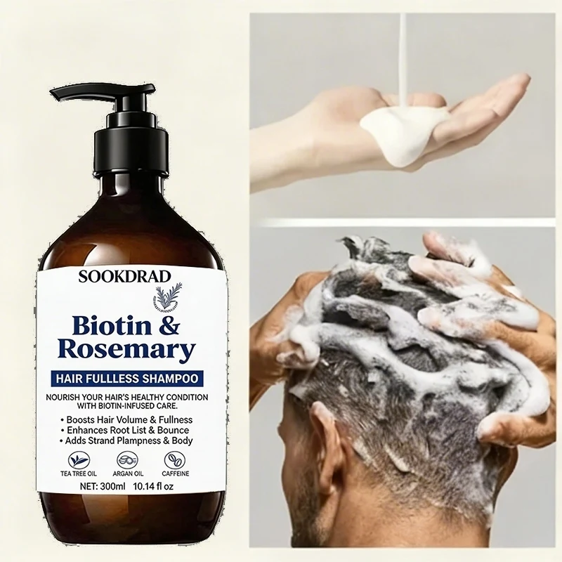 

Biotin Rosemary Hair Fullness Shampoo With Tea Tree Oil Oily Hair Friendly