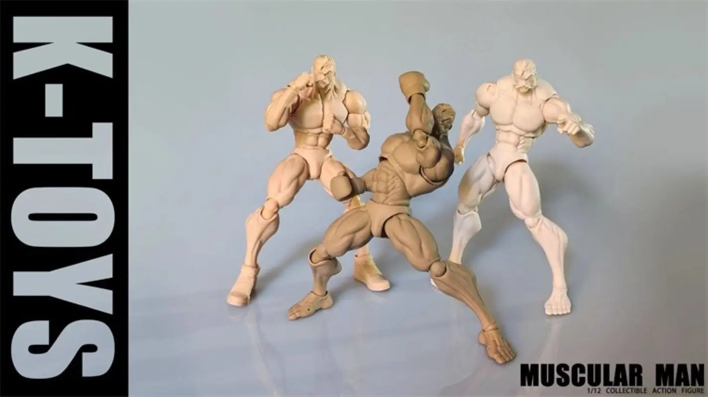 

KToys KT01 1/12 Male Body Strong Muscles Fit 6'' Action Figure Model Toy In Stock