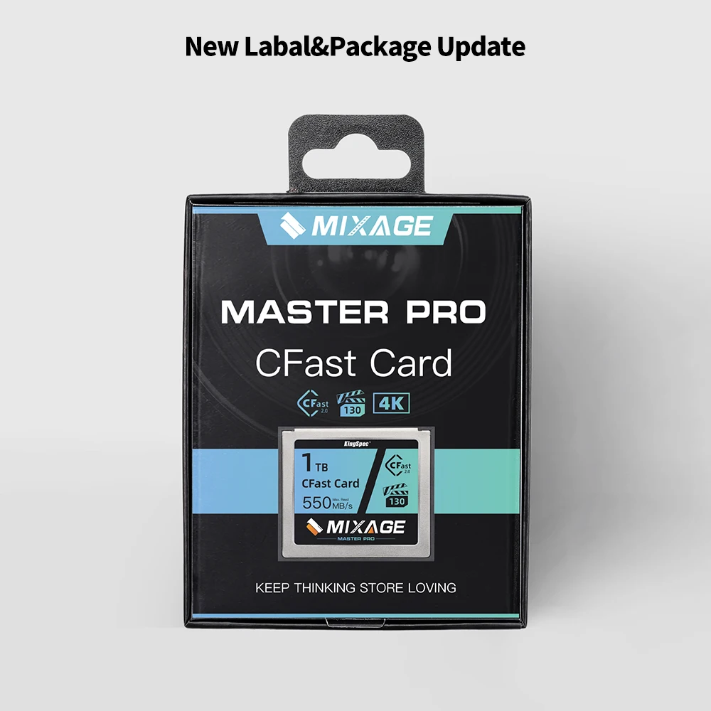 بطاقة ذاكرة KingSpec Cfast 2.0 256 جيجابايت 512 جيجابايت 1 تيرا بايت CFast SATA بطاقة ذاكرة IPC صناعية سرعة 450 ميجابايت/ثانية للفيديو عالي الدقة 4K